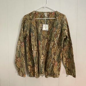 Kate Quinn quilted hollyhock cardigan